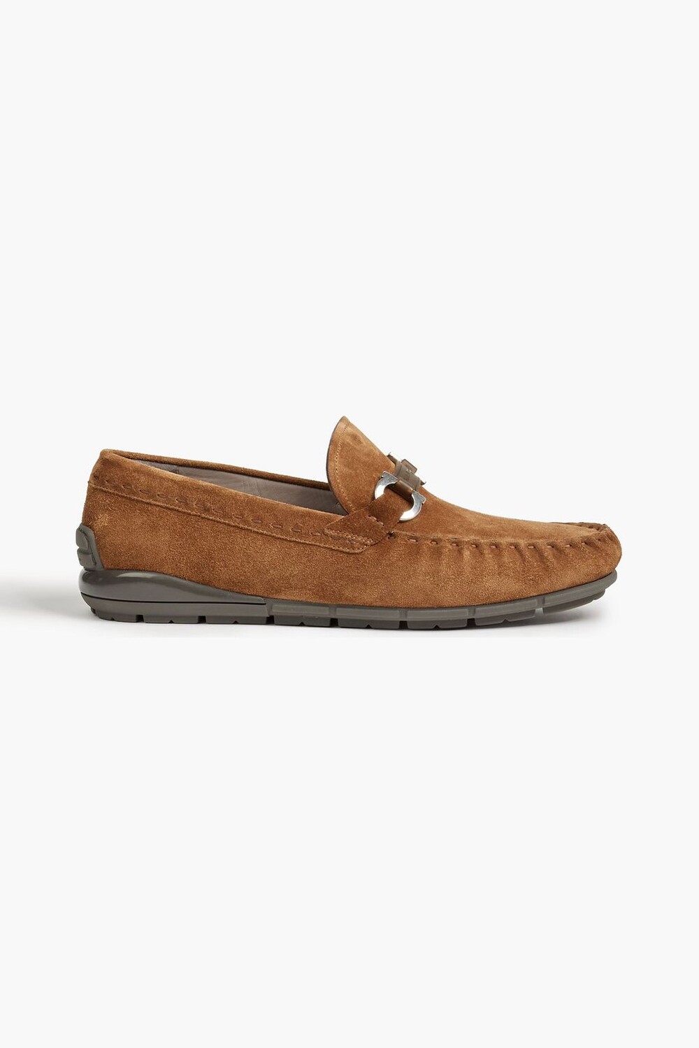 

Tasby замшевые мокасины FERRAGAMO, коричневый