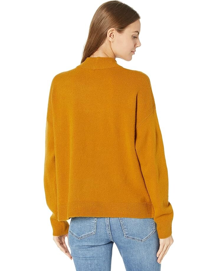 

Свитер Madewell Solid Farrah Pocket Mock Neck, цвет Antique Gold