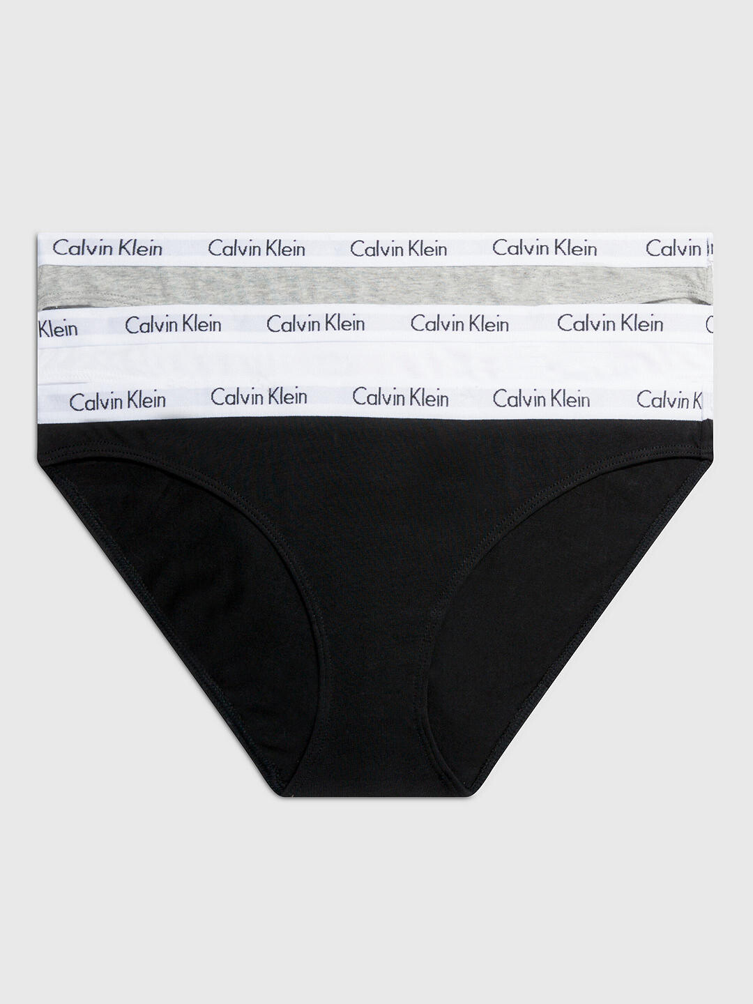 

Трусики-бикини Calvin Klein Carousel, 3 шт., черный/белый/серый