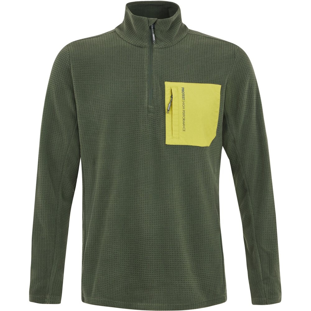 

Толстовка на молнии Protest Prtlomono 1/4 Zip, зеленый