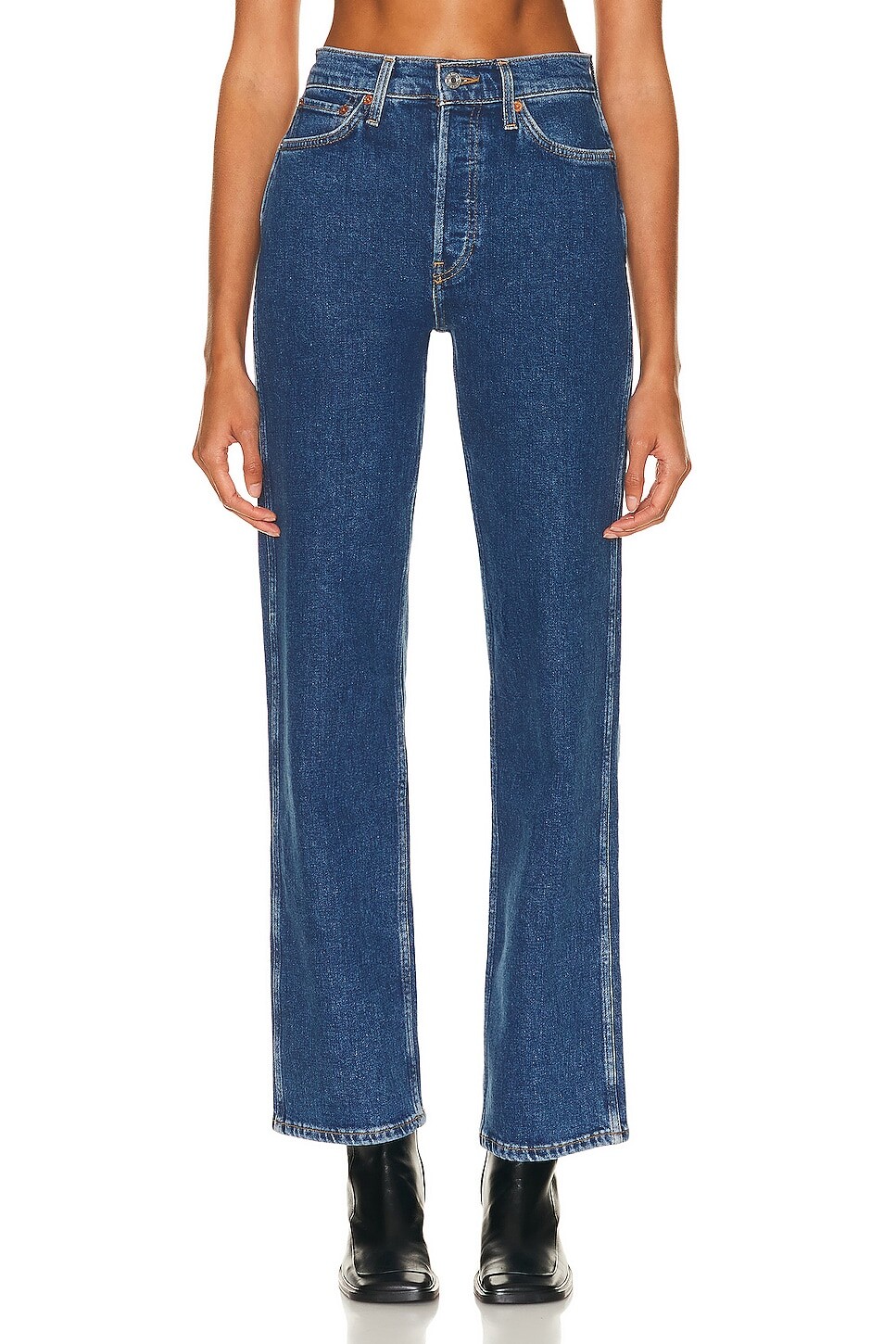 

Брюки Re/Done Originals 90s High Rise Loose, цвет Western Rinse