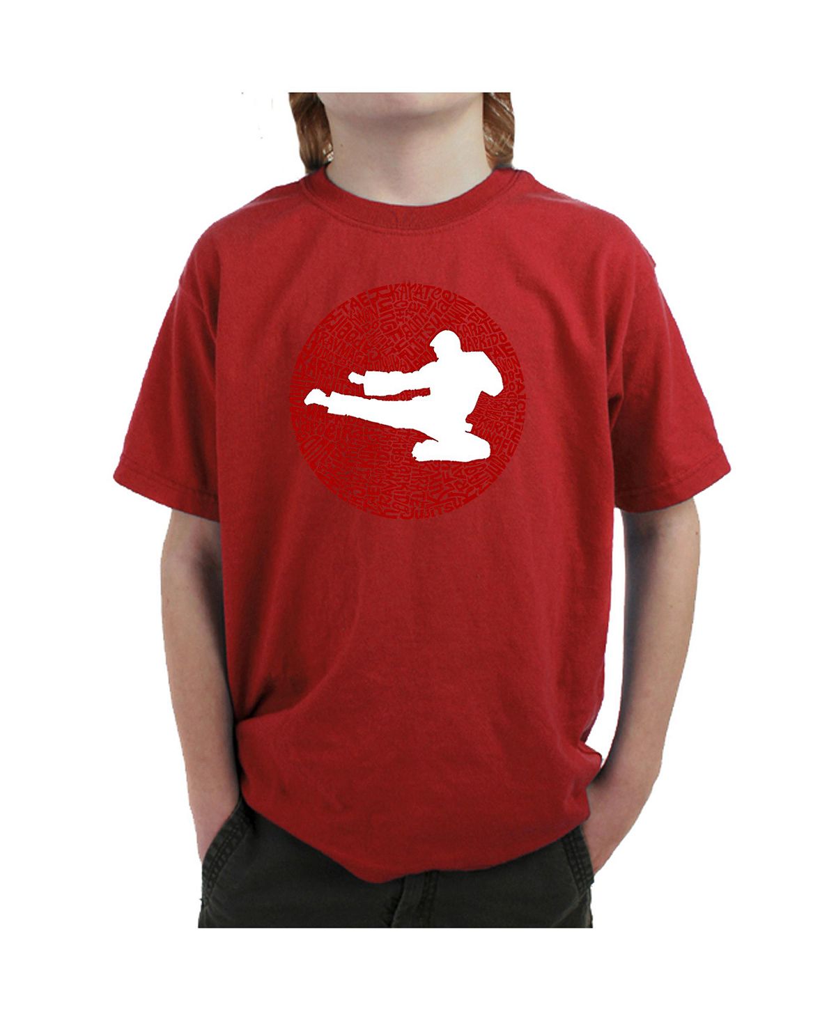 Футболка Big Boy's Word Art - Виды боевых искусств LA Pop Art мужская футболка с длинными рукавами виды боевых искусств word art la pop art черный