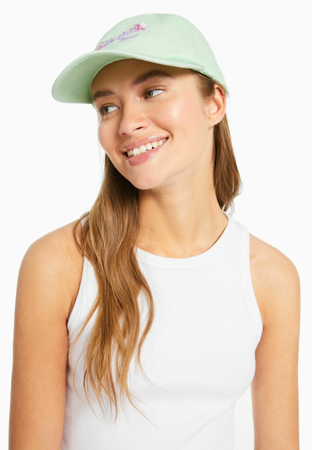 

Бейсболка Bershka, зеленый
