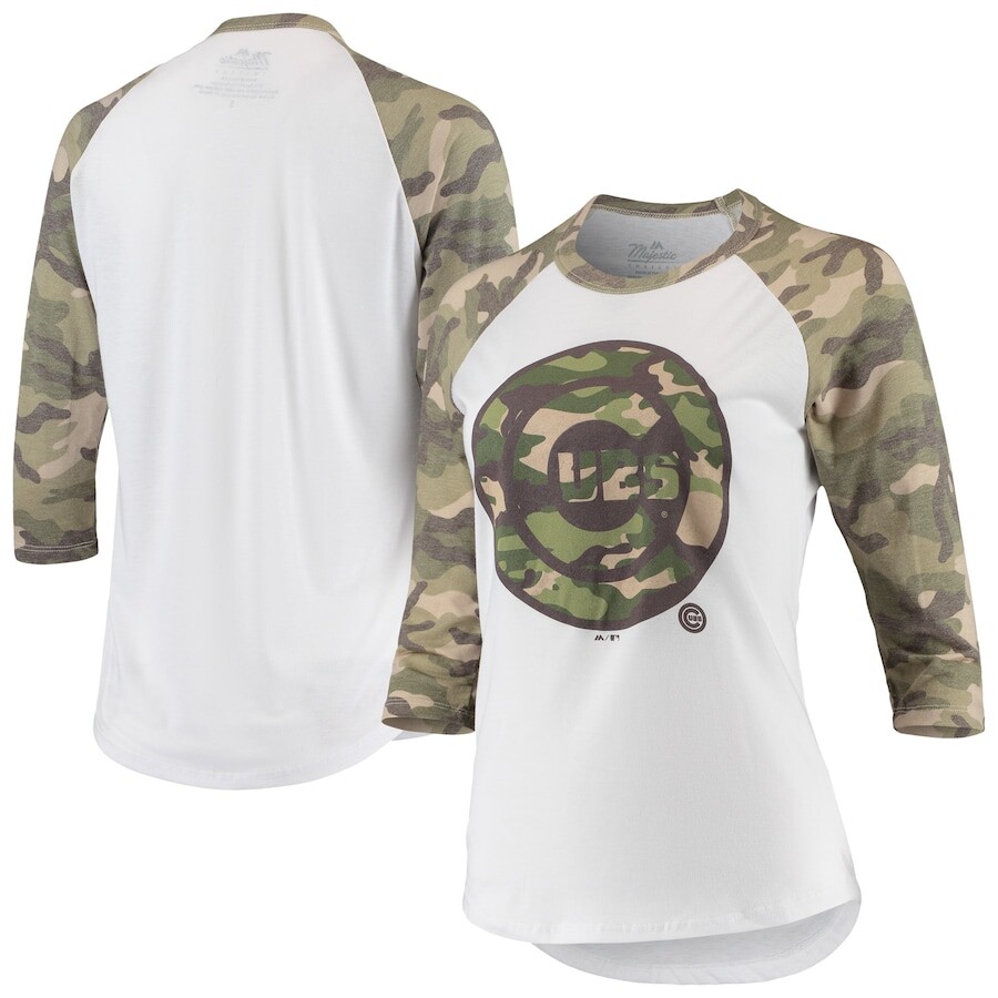 

Футболка с длинным рукавом Majestic Threads Chicago Cubs, белый