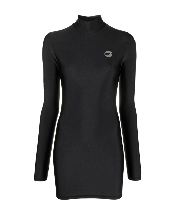 

Короткое платье S с принтом Coperni, черный