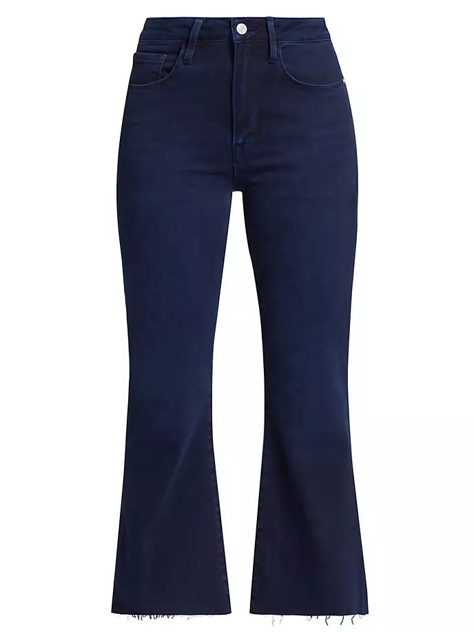 Расклешенные джинсы Le Crop из хлопковой смеси Frame, цвет fiona