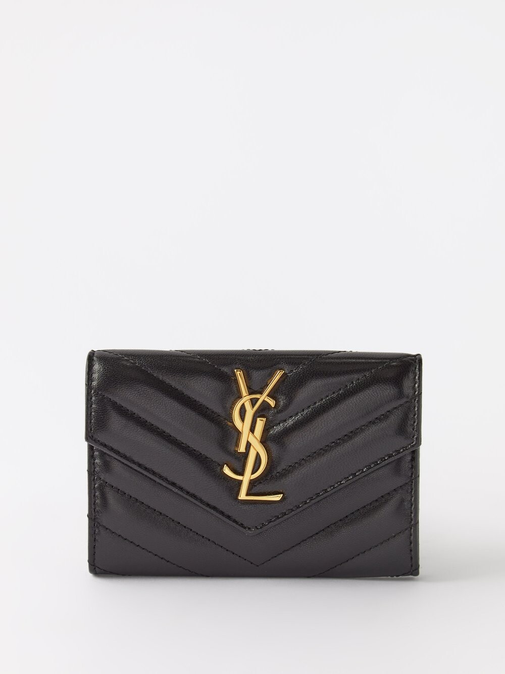 

Кошелек cassandre из кожи матлассе Saint Laurent, черный