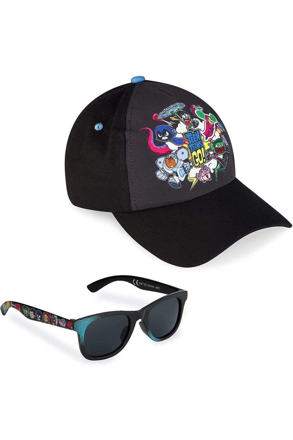 Юные Титаны Кепка и солнцезащитные очки Marvel, мультиколор летняя новая солнцезащитная шляпа с защитой от уф лучей модная трендовая дышащая и крутая шляпа солнцезащитные шляпы для женщин