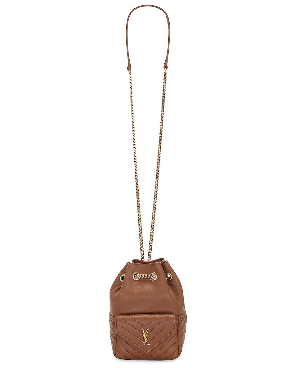

Сумка Saint Laurent Mini Joe Bucket Crossbody, цвет Fox