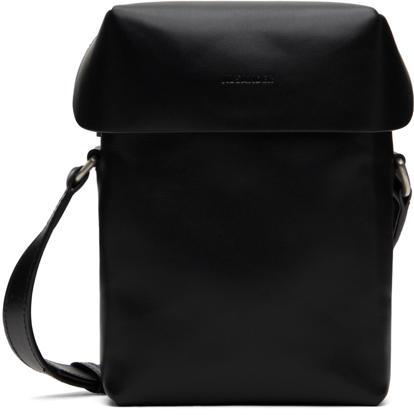 

Черная сумка с крышкой Jil Sander