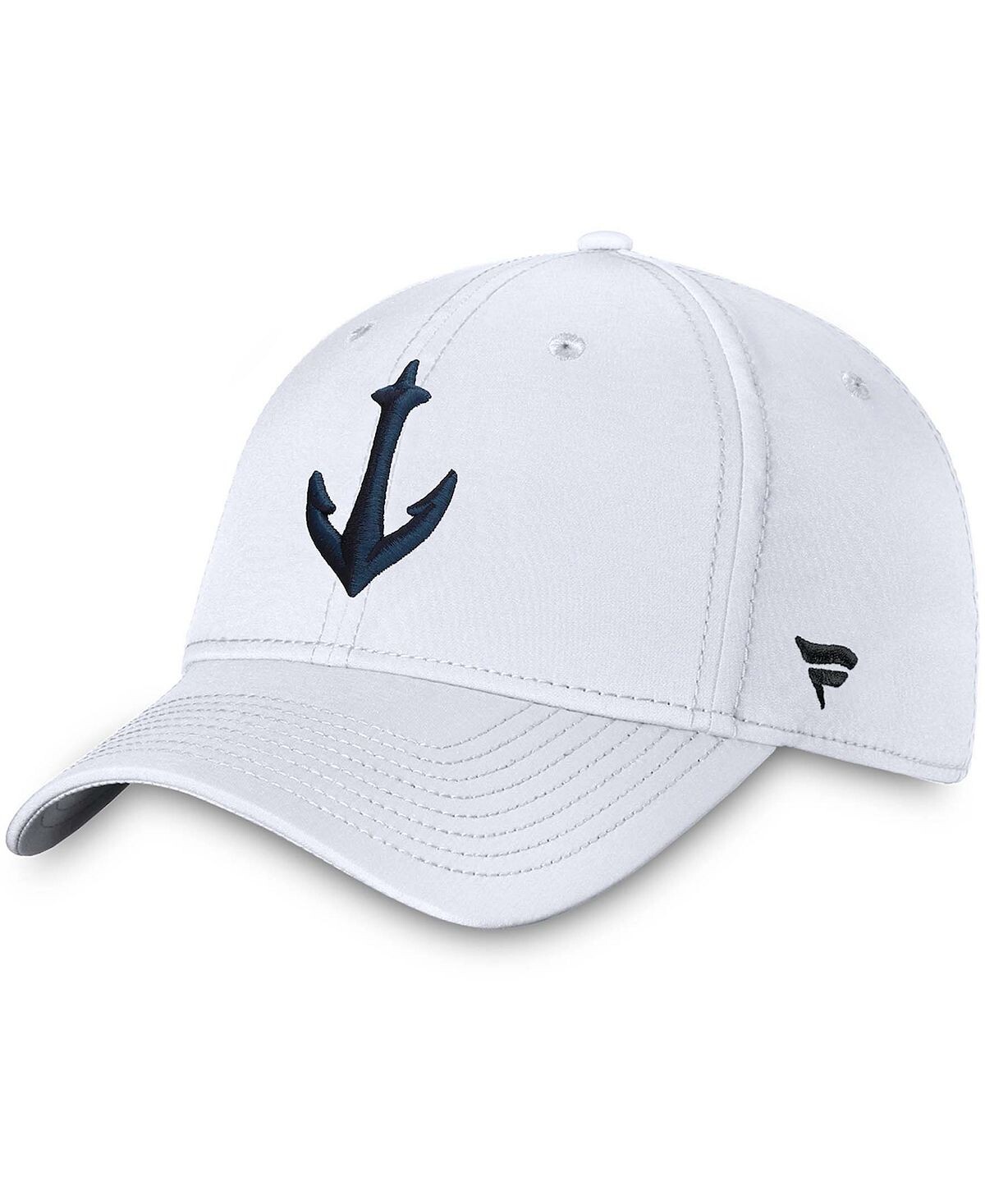 

Мужская белая кепка с гибким логотипом Seattle Kraken Secondary Fanatics