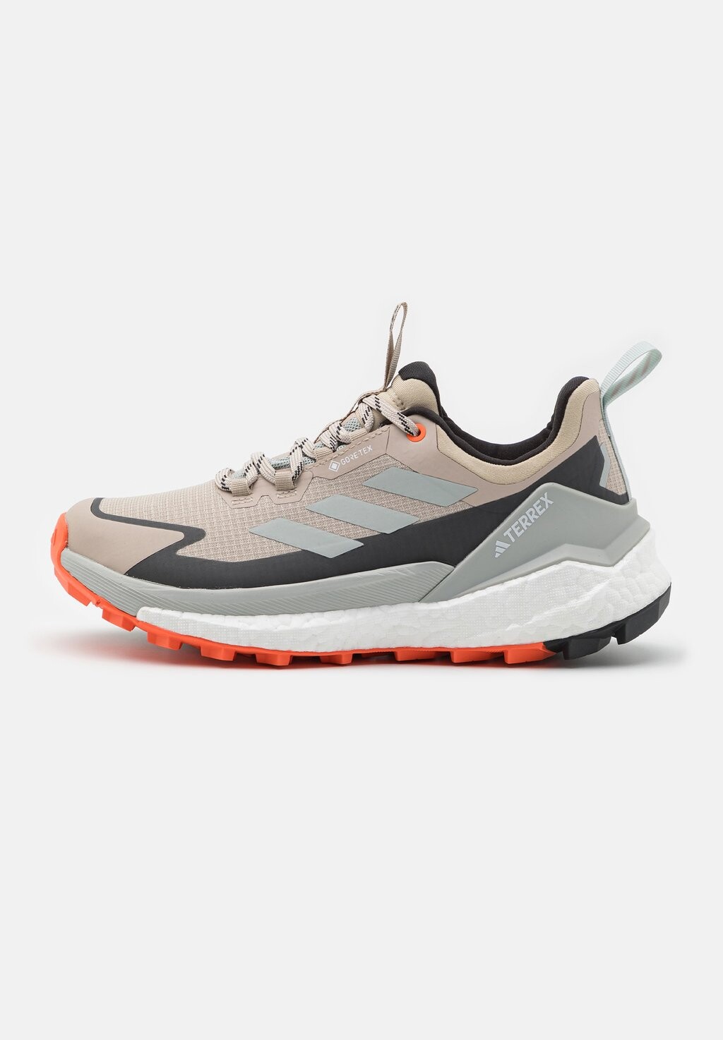 

Кроссовки для походов TERREX FREE HIKER 2 LOW GTX Adidas, бежевый/черный/полуударный/оранжевый