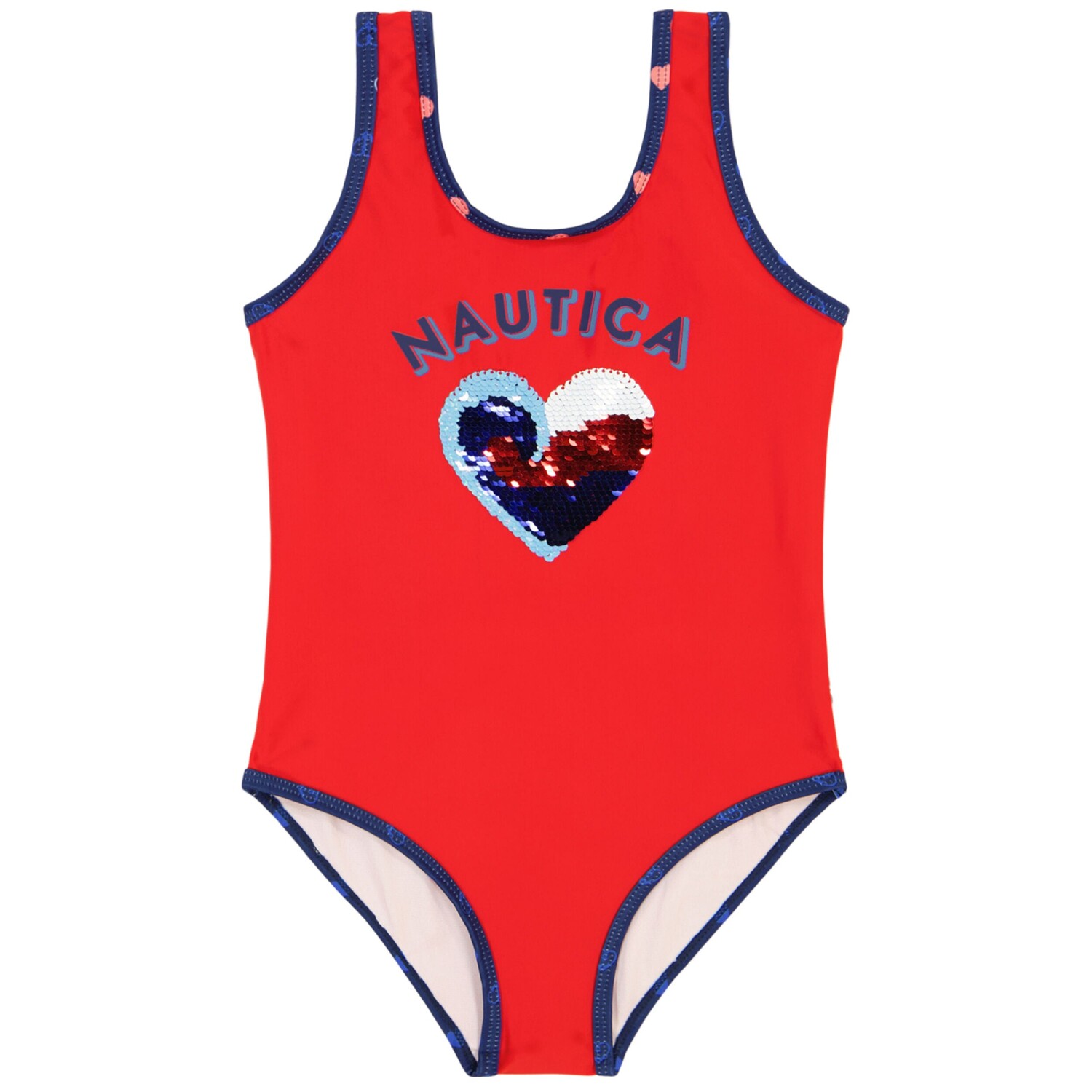 

Купальник Nautica с пайетками для девочек (7–16 лет), цвет Rosewood