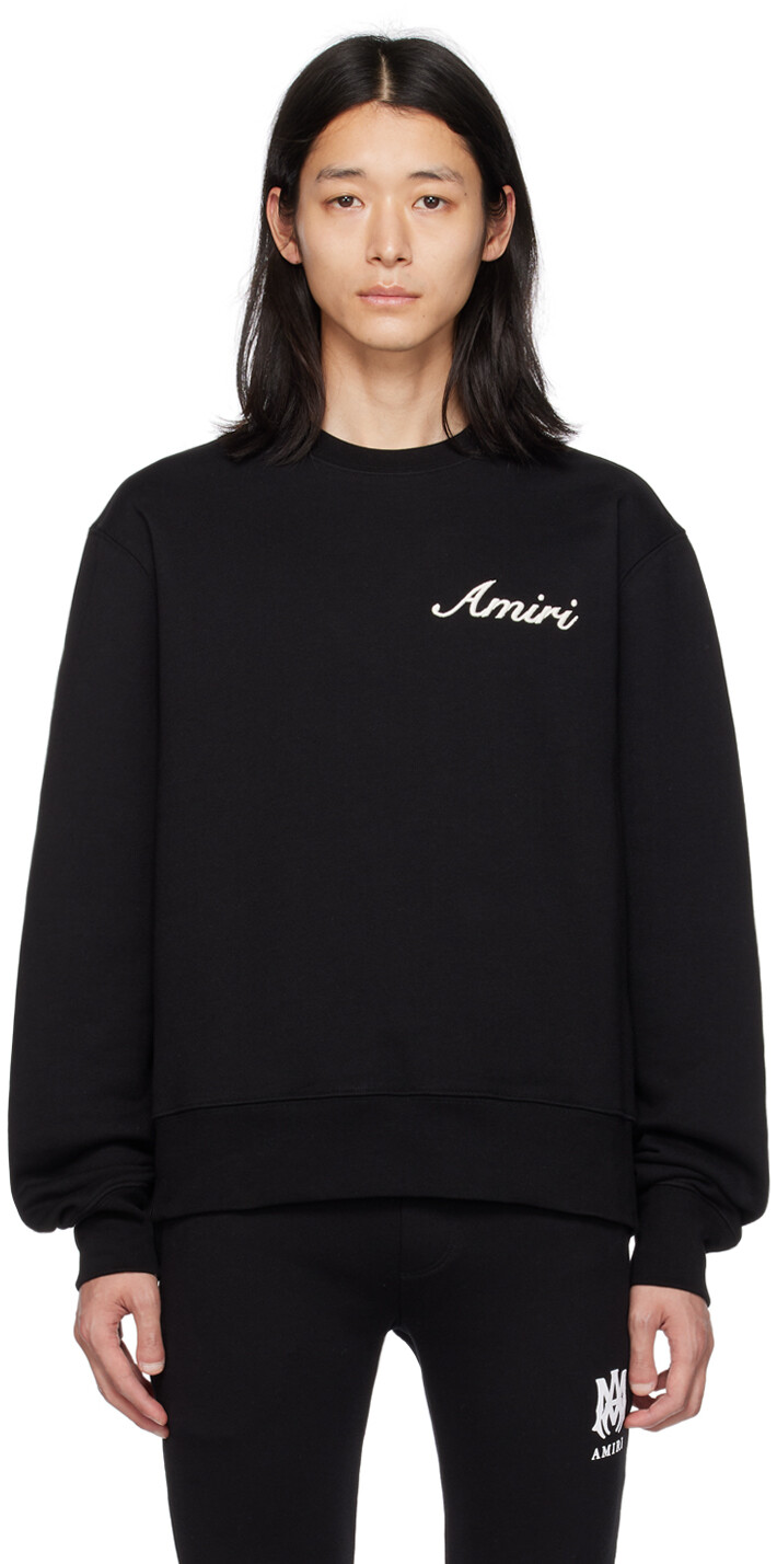 

AMIRI Черный свитшот с вышивкой