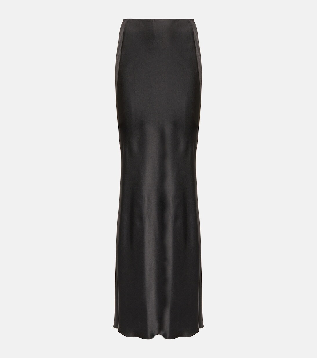 

Атласная юбка макси Victoria Beckham, черный