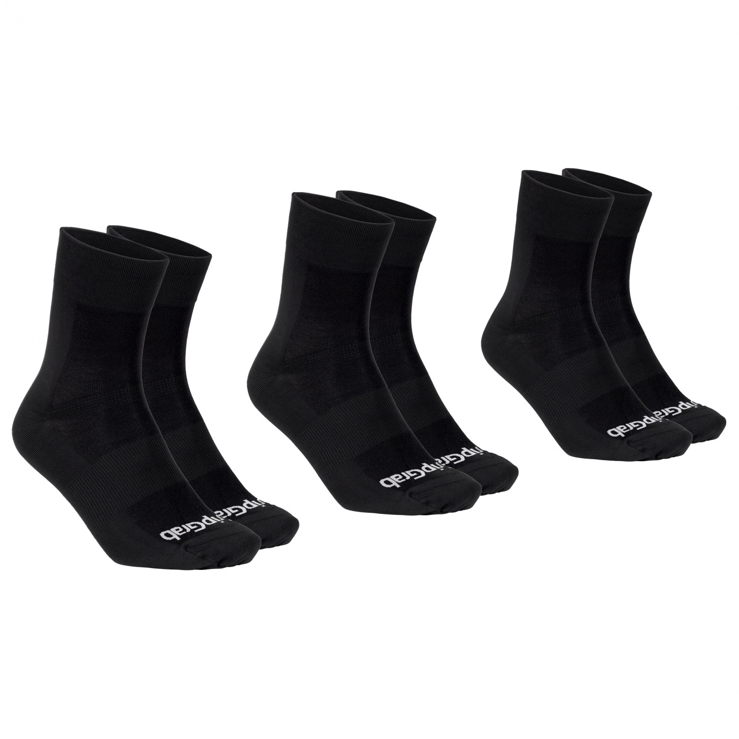 Велосипедные носки Gripgrab Lightweight SL Summer Socks 3 Pack, черный