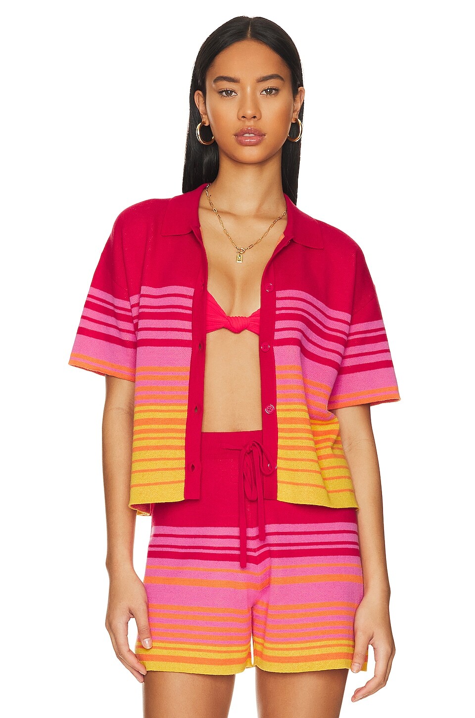 

Свитер MONROW Sunset Vacation Shirt, цвет Sunset