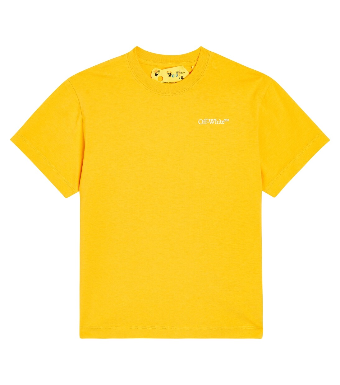 

Футболка arrows из хлопкового джерси Off-White Kids, желтый