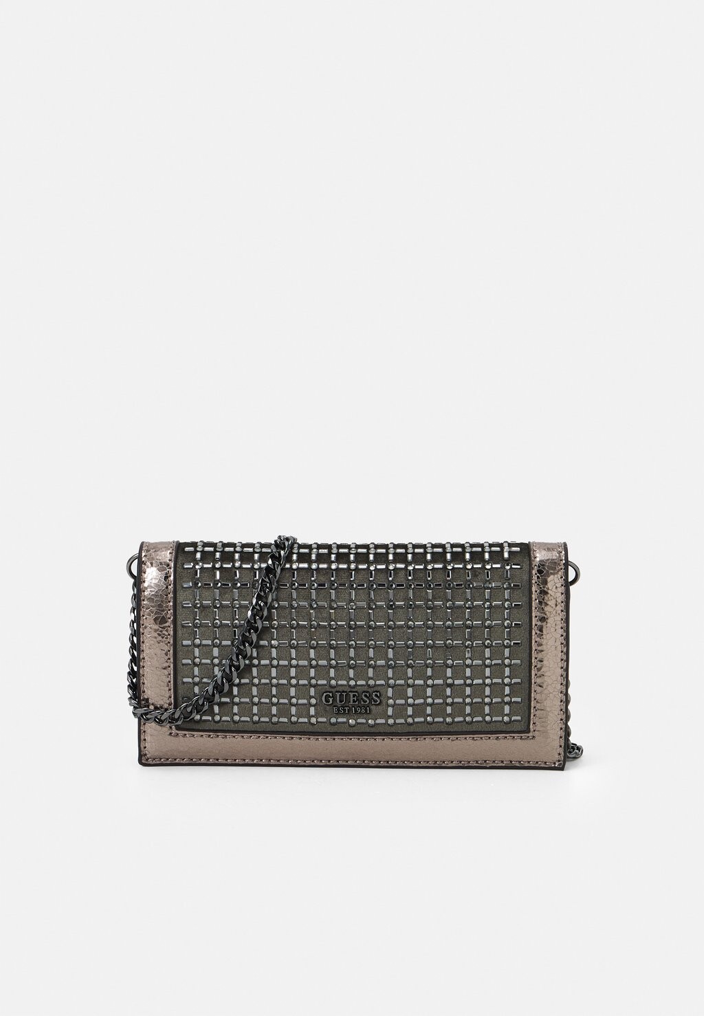 

Клатч Guess GILDED GLAMOUR MINI, цвет pewter