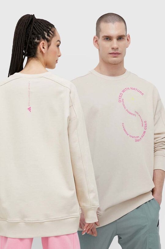 

Толстовка из хлопка adidas by Stella McCartney, бежевый