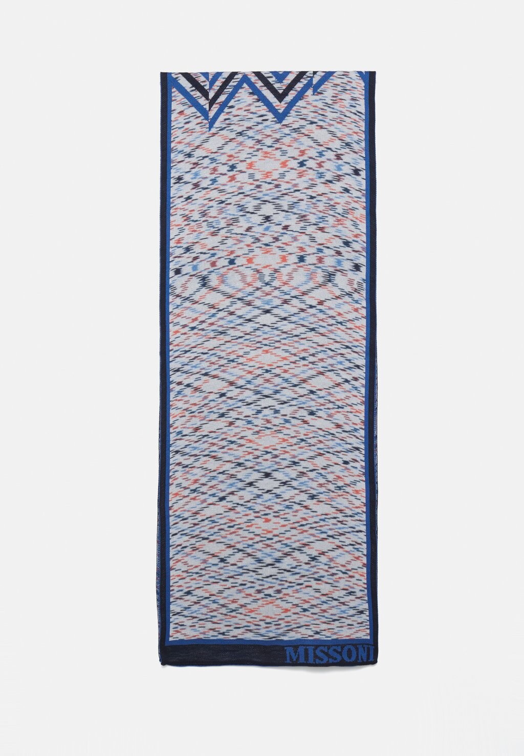 галстук tie unisex missoni цвет red blue Шарф SCARF UNISEX Missoni, цвет blue mix