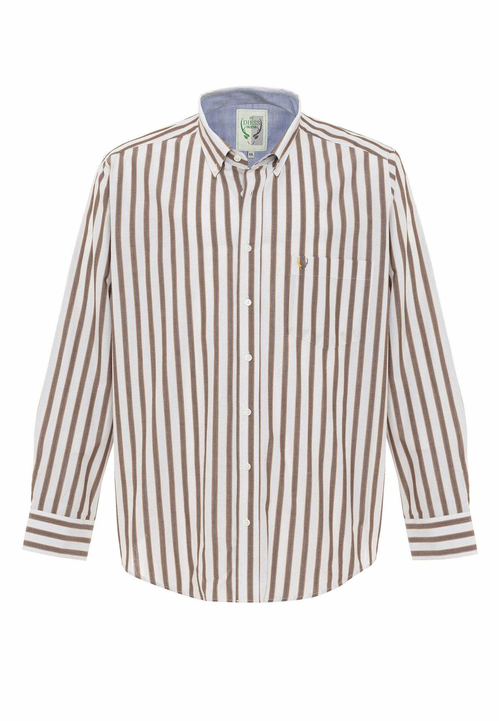 Рубашка By Diess Collection, цвет white brown stripes