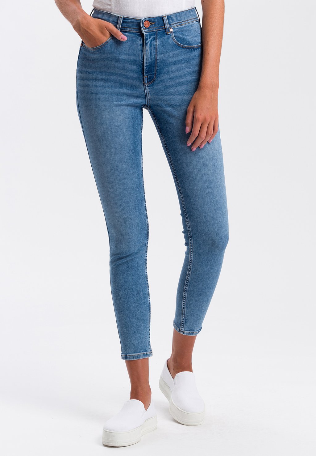 Джинсы Skinny Fit JUDY Cross Jeans, цвет mid blue washed