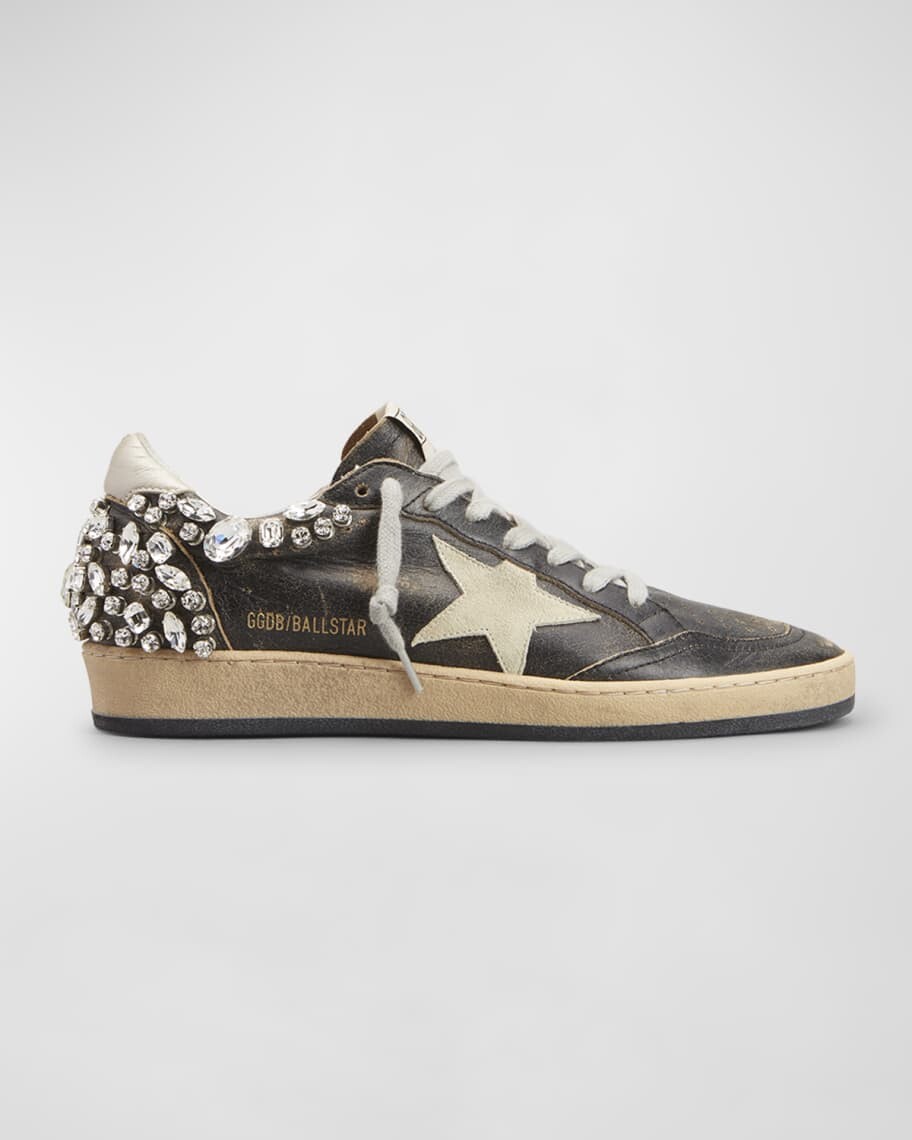 

Кожаные низкие кеды Ballstar Crystal Golden Goose