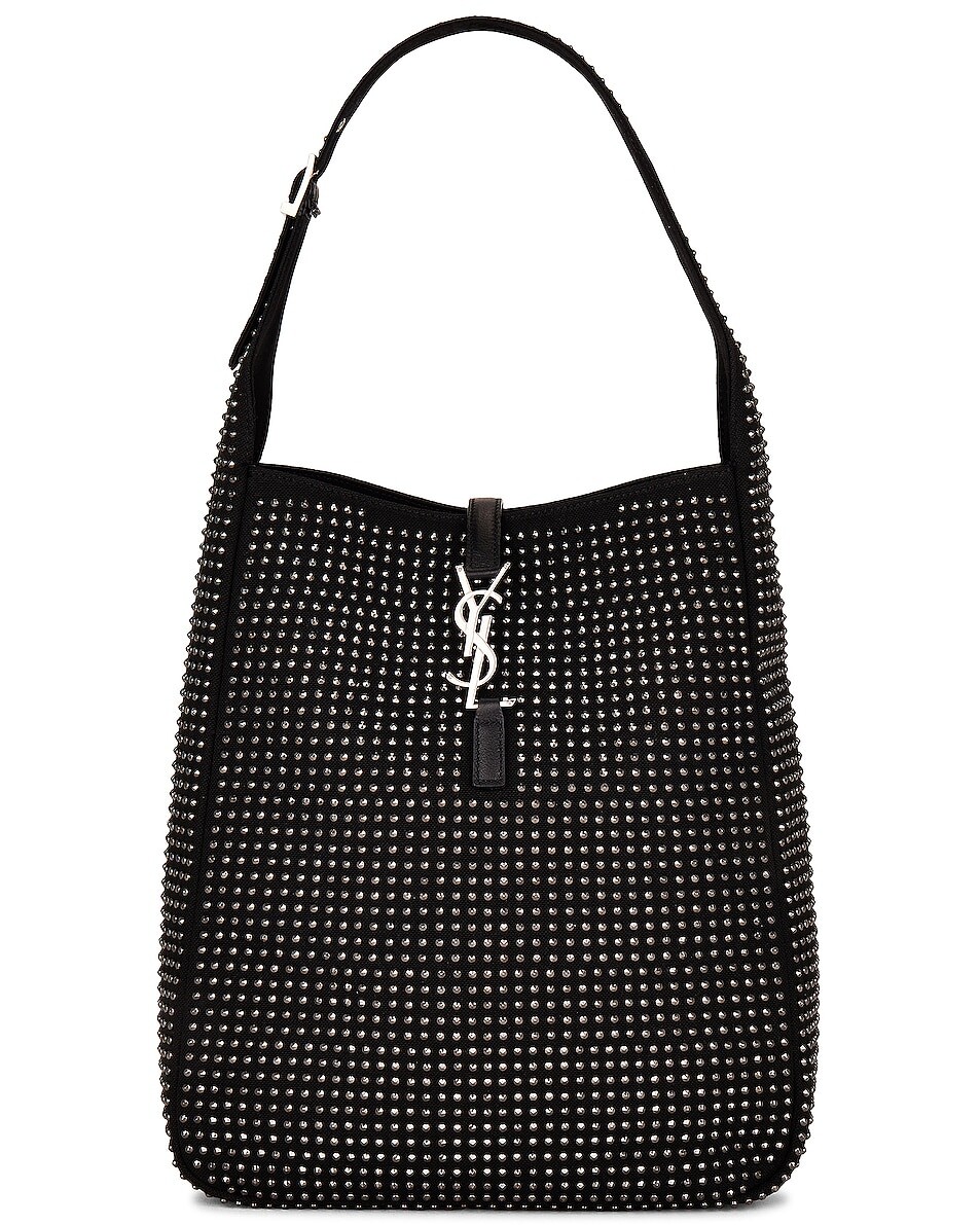

Сумка Saint Laurent Medium Le 5 A 7 Supple Hobo, неро