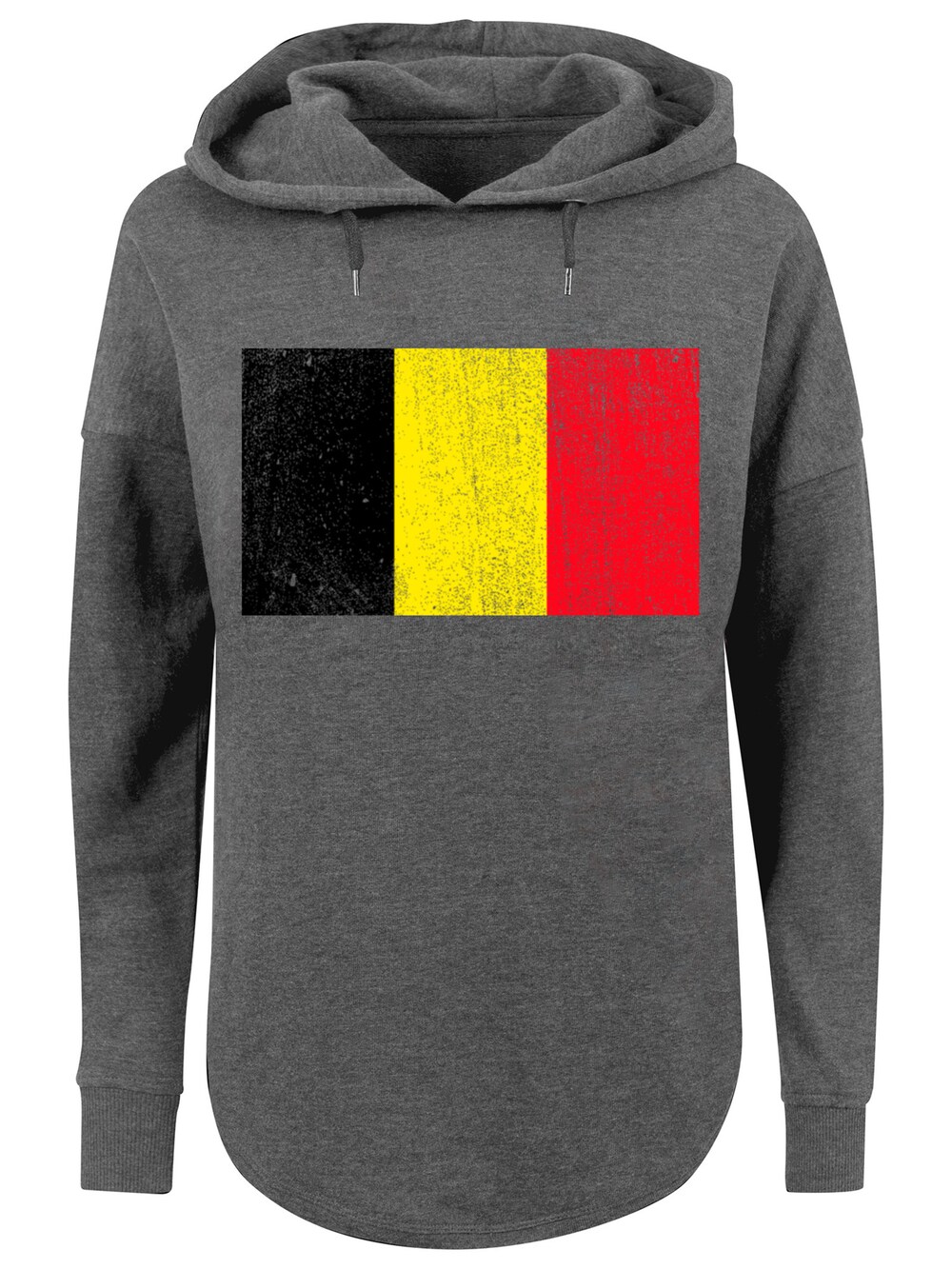 Толстовка F4Nt4Stic Belgium Belgien Flagge, темно-серый