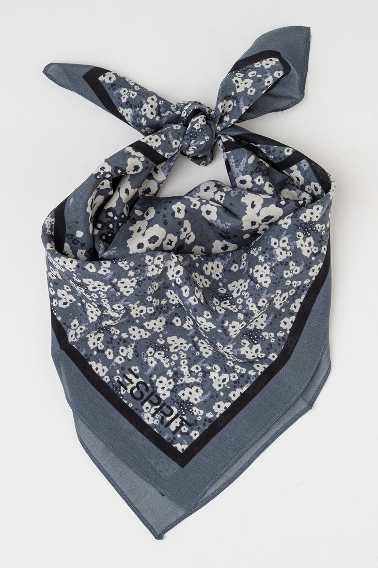 цена Шелковый шарф с цветочным принтом Esprit, черный