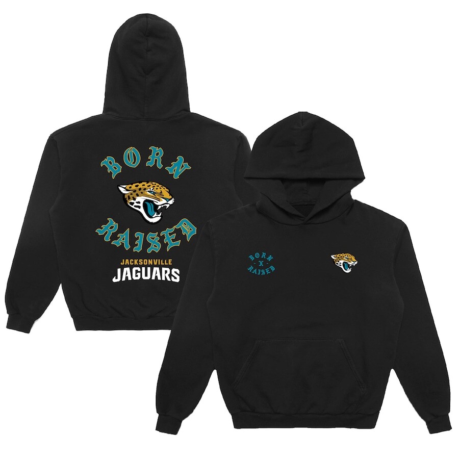 

Пуловер с капюшоном Born x Raised Jacksonville Jaguars, черный