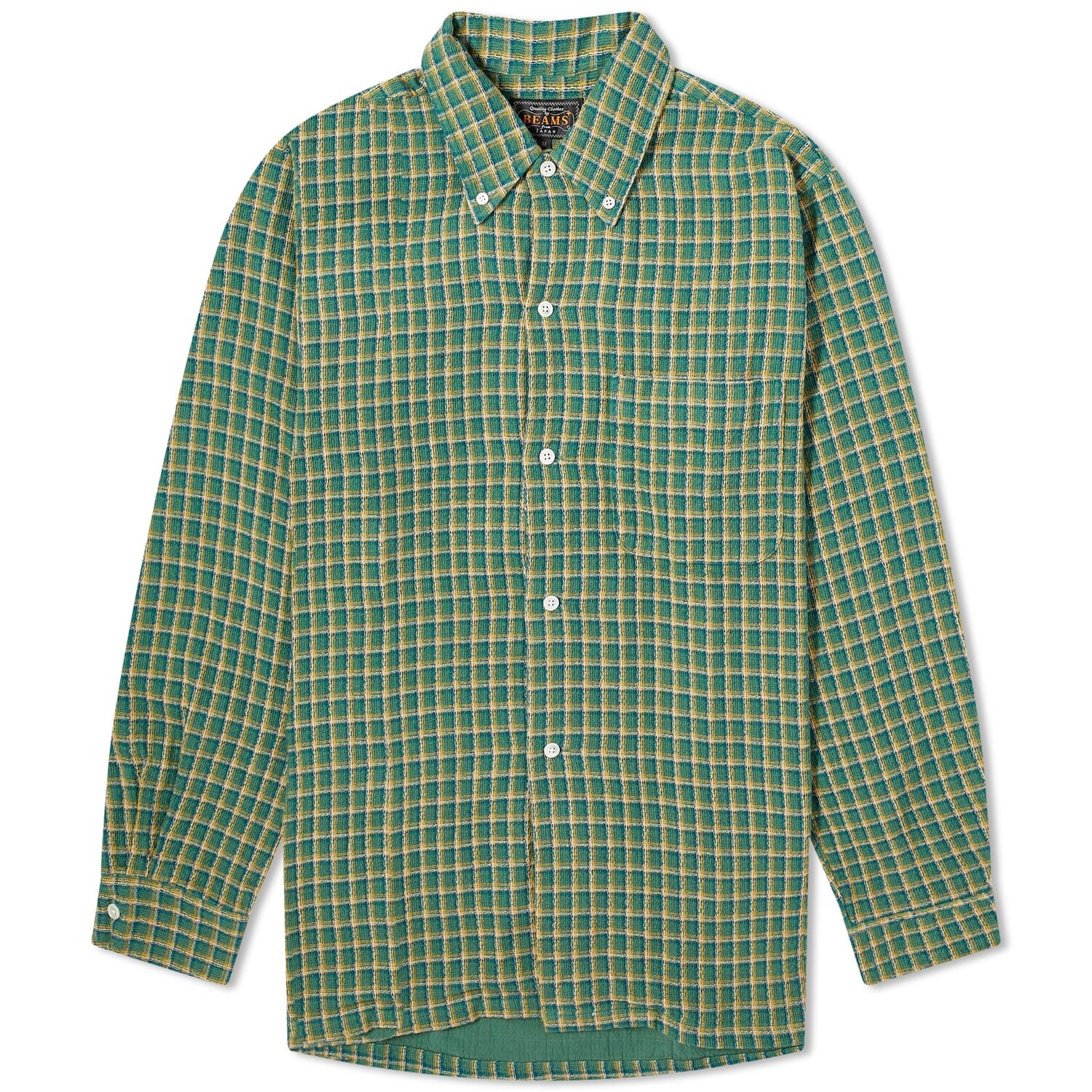 

Рубашка Beams Plus Button Down Panama, зеленый