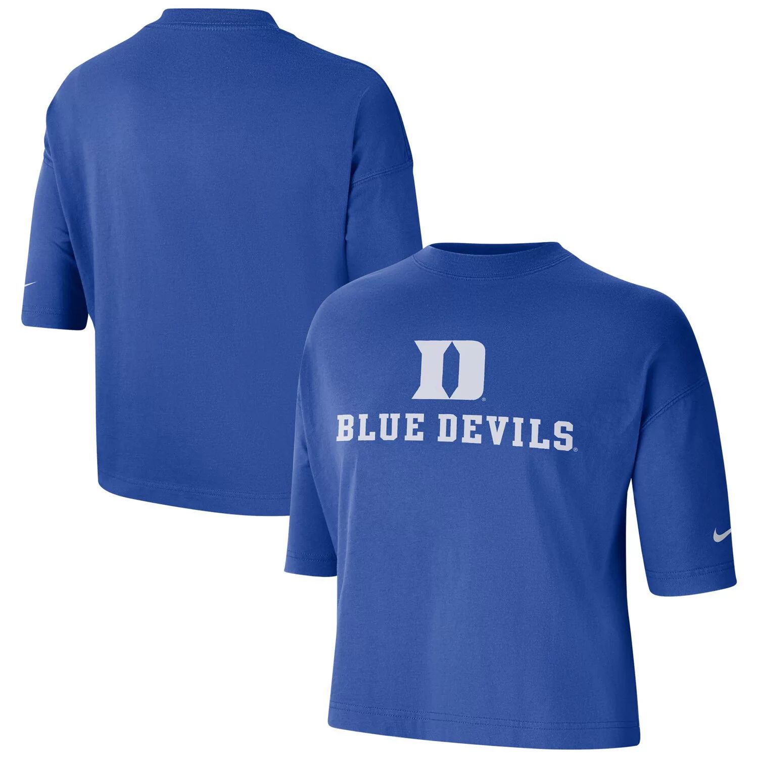 Женская укороченная футболка Nike Royal Duke Blue Devils Nike