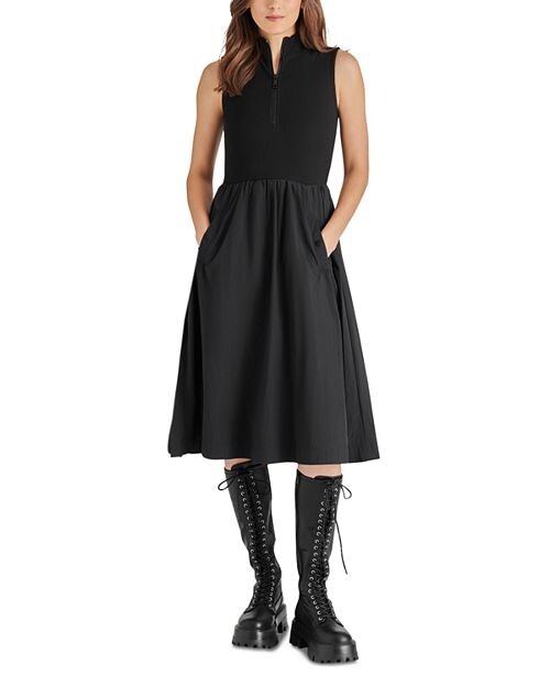 

Комбинированное платье без рукавов Berlin STEVE MADDEN, цвет Black