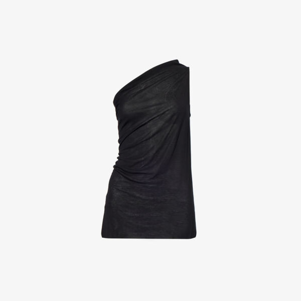 

Асимметричный вязаный топ Rick Owens, черный