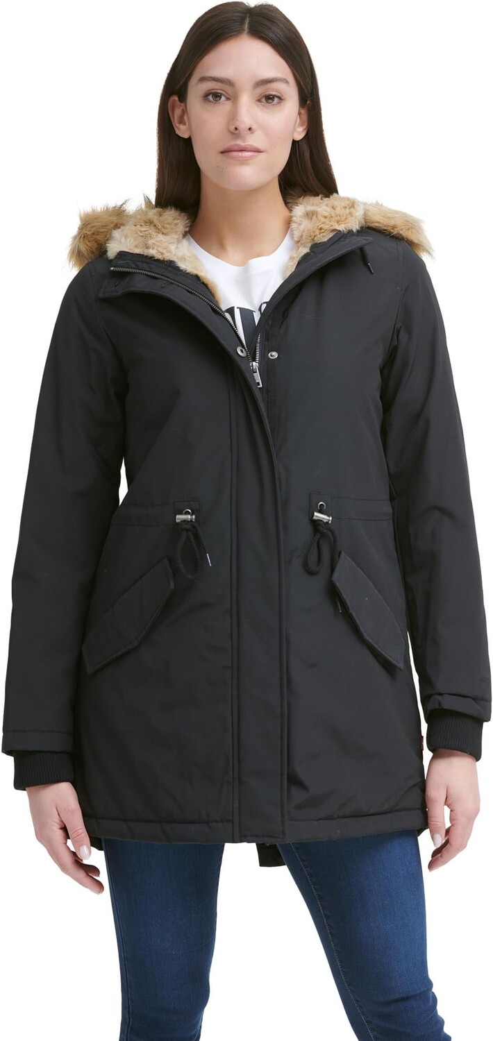

Парка Arctic Cloth Parka with Hood Levi's, цвет Black/Black