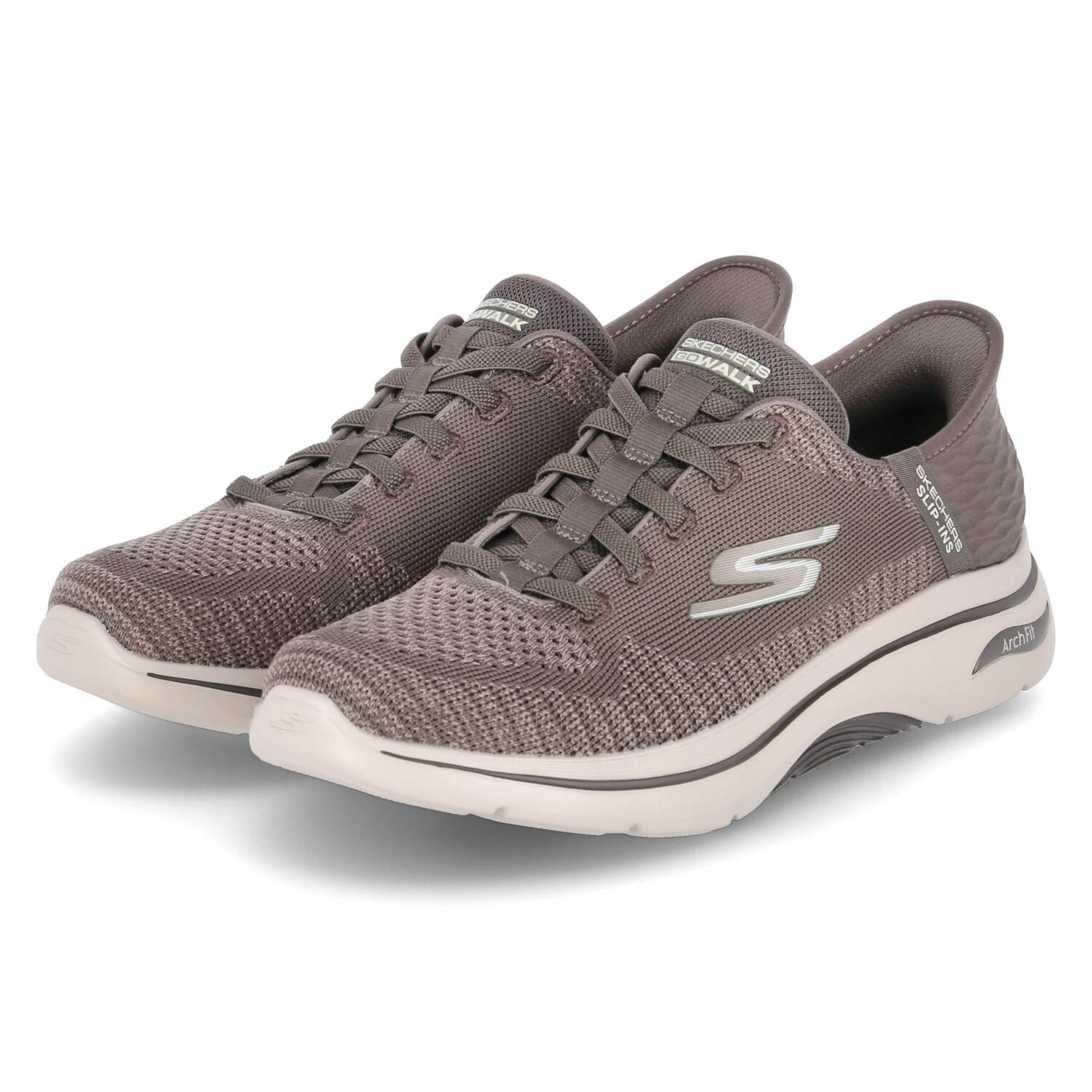 

Тапочки Skechers Slip On Sneaker GRAND SELECT 2, серо коричневый