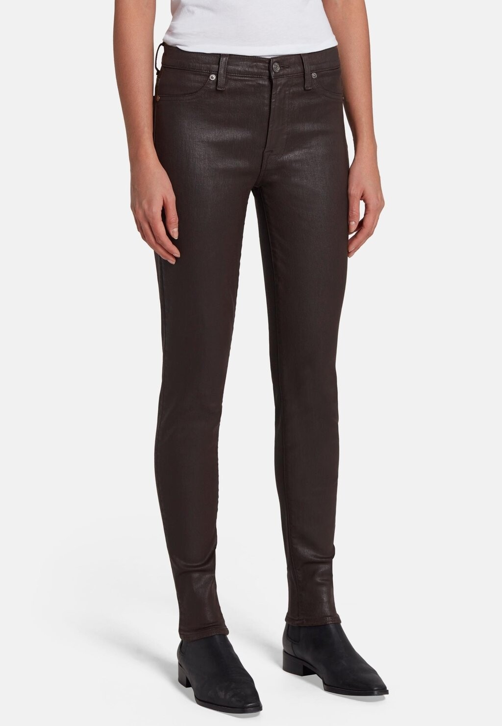

Джинсы скинни 7 for all mankind, коричневый