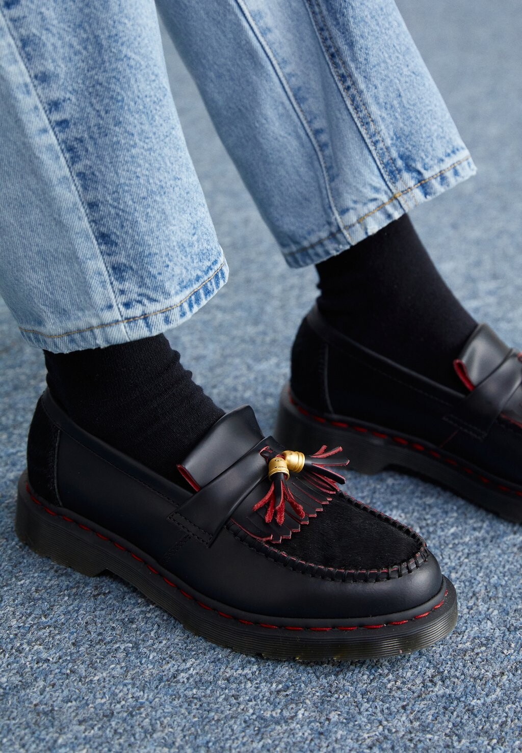 

Слипоны Adrian Yotd Dr. Martens, цвет black/red