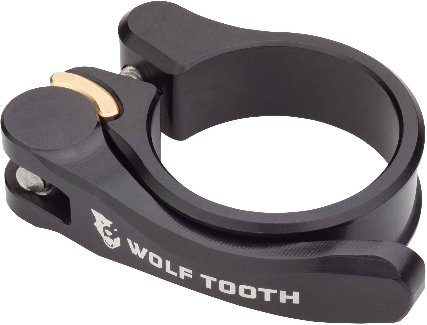 Быстроразъемный зажим подседельного штыря Wolf Tooth Components, черный пульт дистанционного управления remote dropper с зажимом на руле wolf tooth components черный