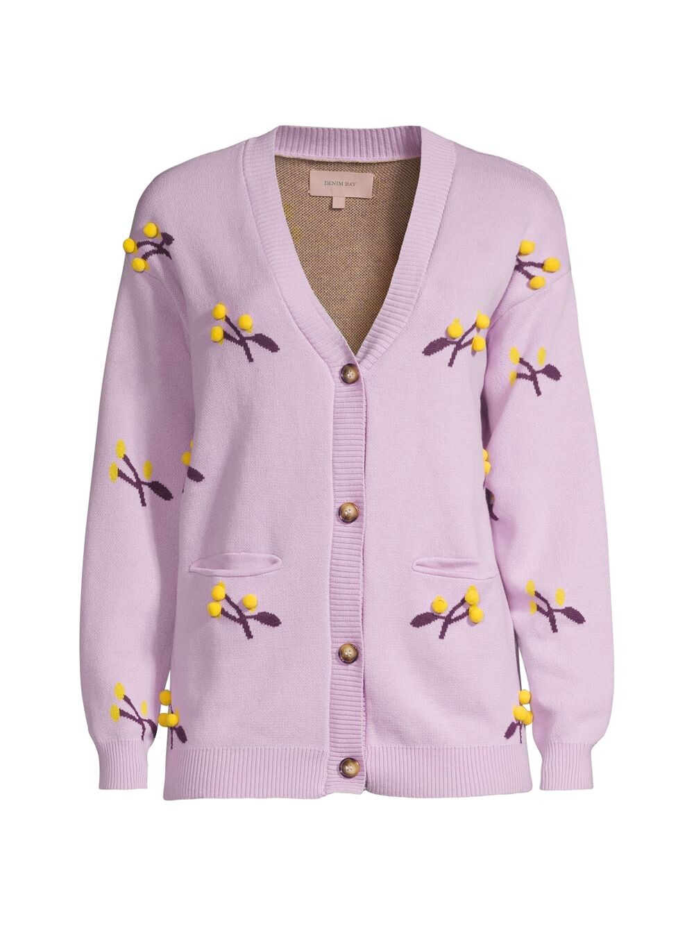 

Свитер-кардиган Bobble Berry Denim Bay, фиолетовый