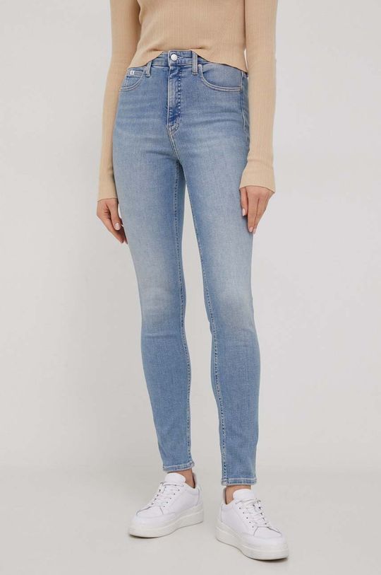 Джинсы Calvin Klein Jeans, синий джинсы скинни calvin klein jeans размер 30 синий