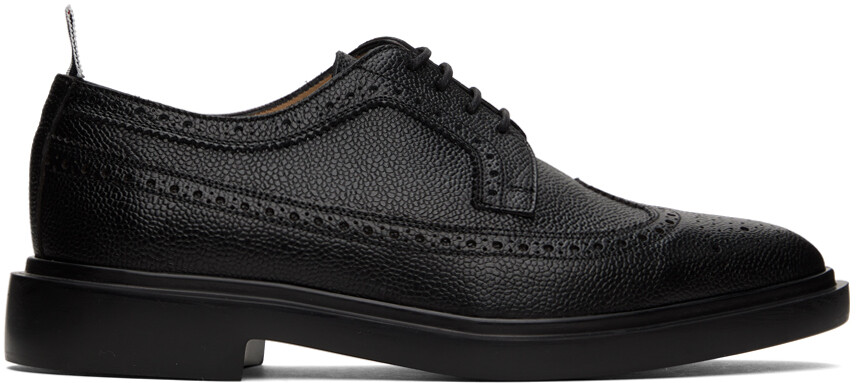 

Черные броги с длинными крыльями Thom Browne
