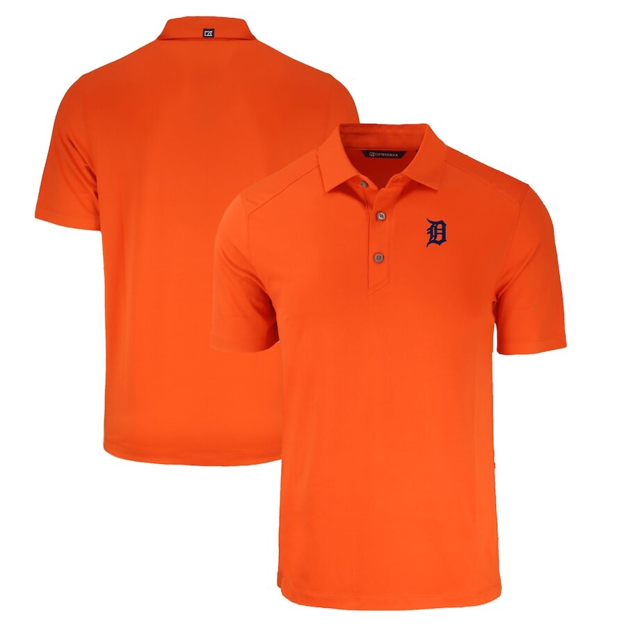 

Поло с коротким рукавом Cutter & Buck Detroit Tigers, оранжевый