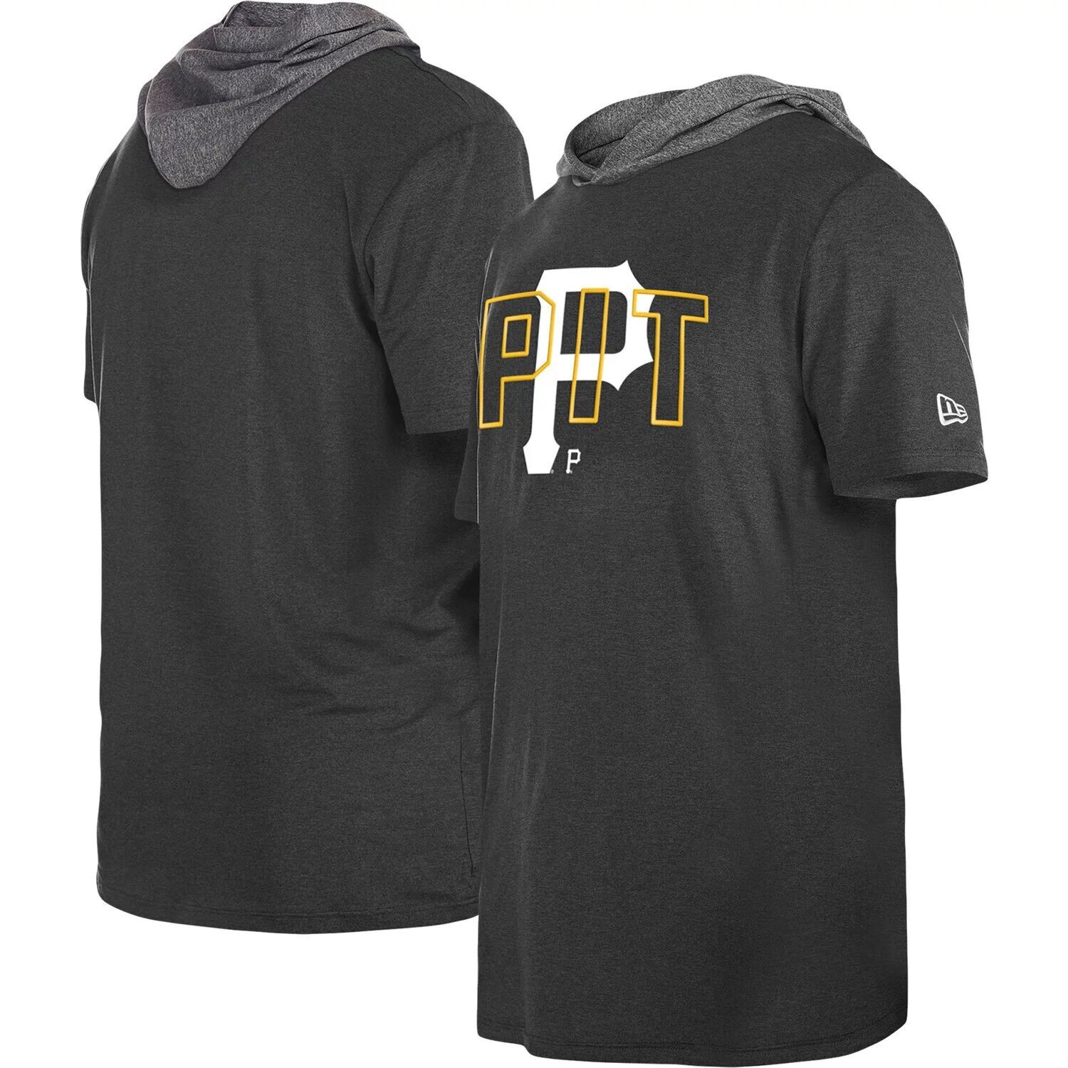 

Мужская черная футболка с капюшоном New Era Pittsburgh Pirates Team, Черный