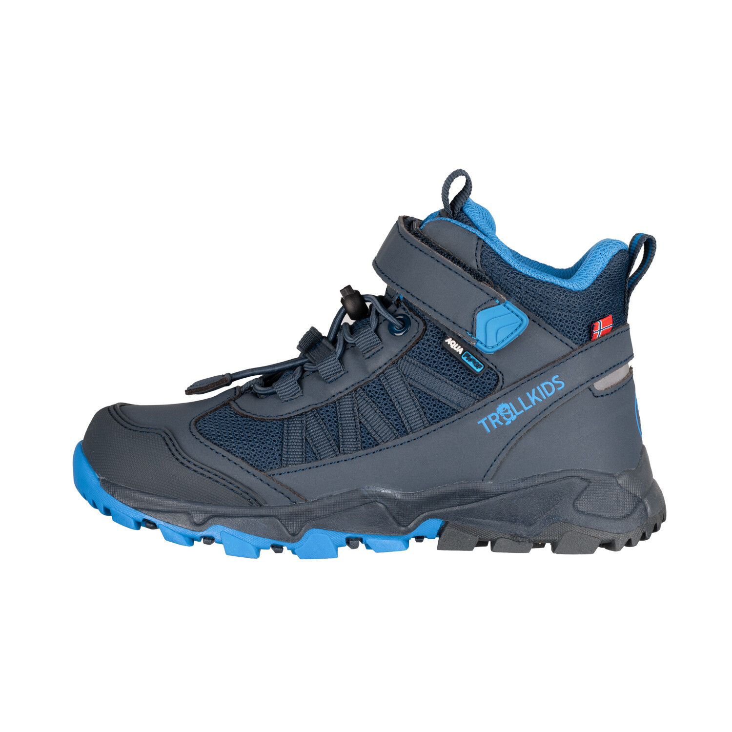

Кроссовки Trollkids Kinder Tronfjell mid, цвет Mittelblau/Grün