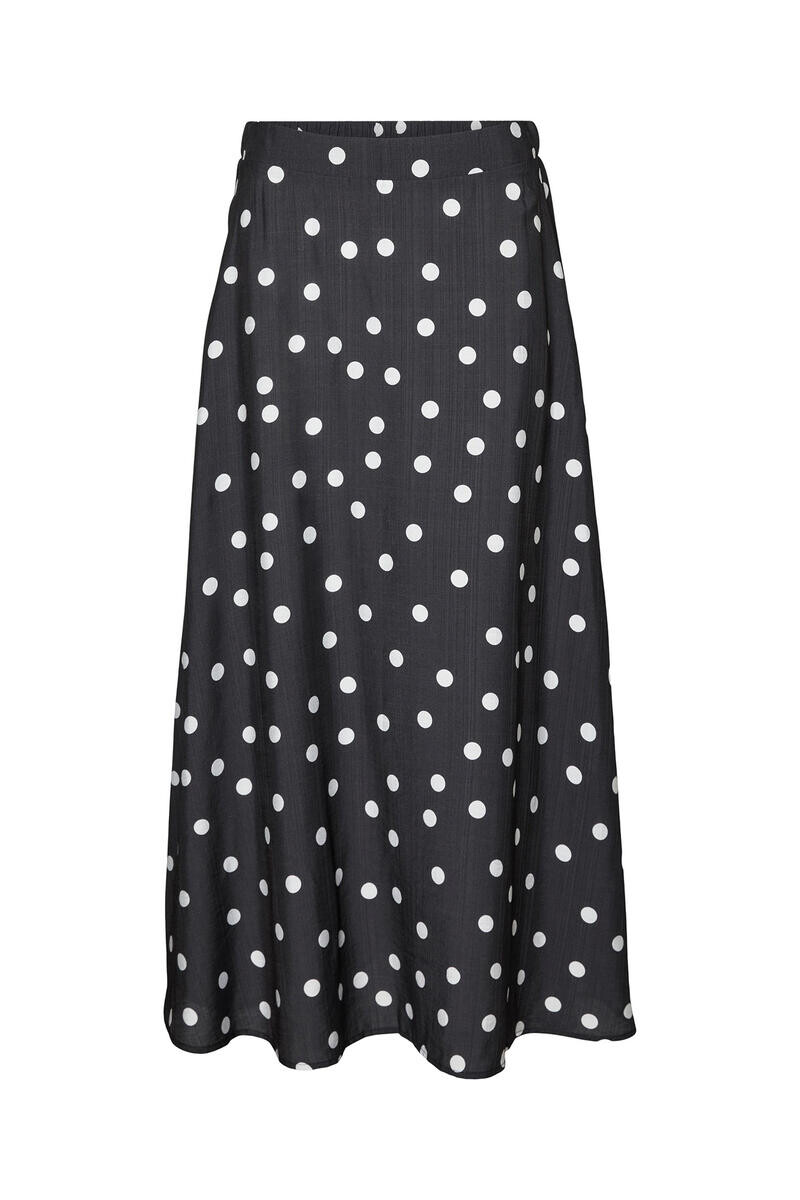 

Юбка миди в горошек Vero Moda, черный