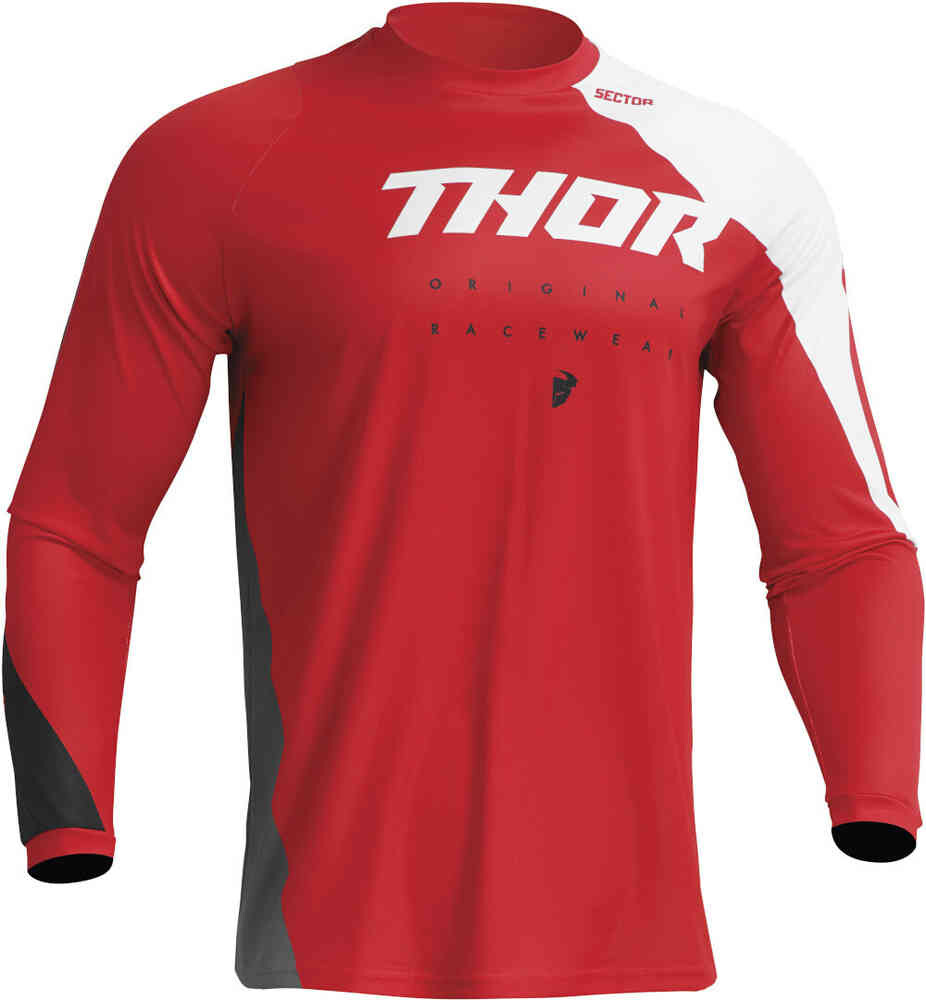 

Джерси Sector Edge для мотокросса Thor, красный