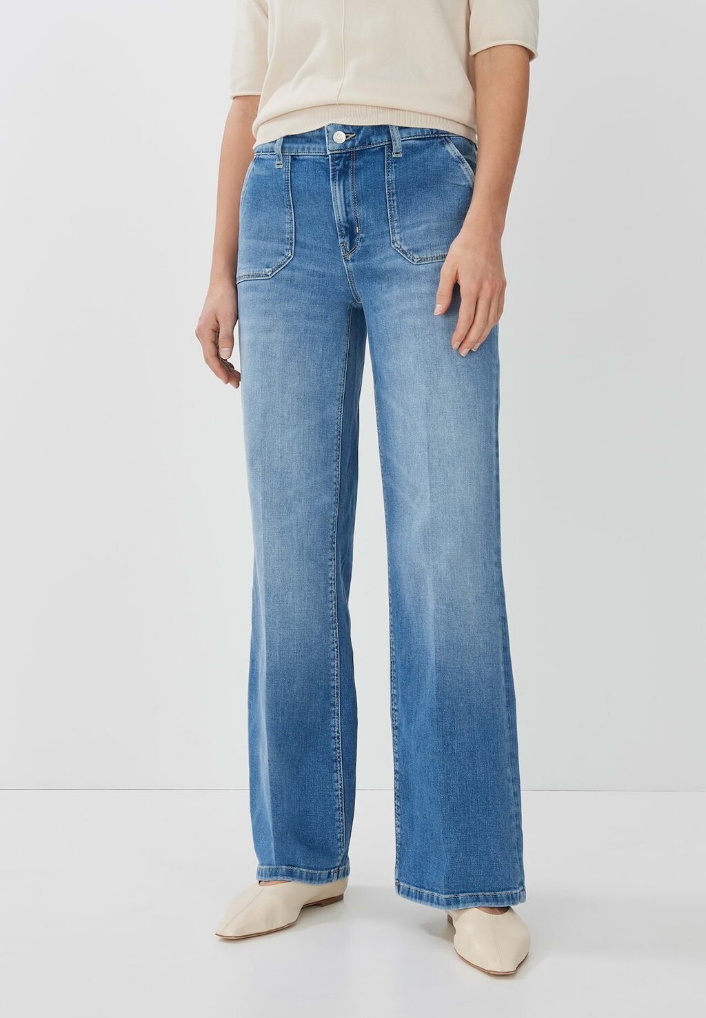 

Джинсы расклешенные CARIE UTILITY someday., цвет mid ocean blue